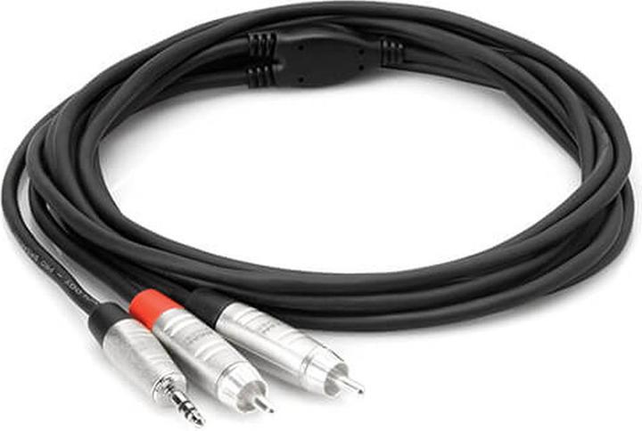 Produktbild No Name Hosa - Kabel PRO TRS 3.5mm - 2 x RCA 1.8m (1.80 m, 3.5mm Klinke (AUX))