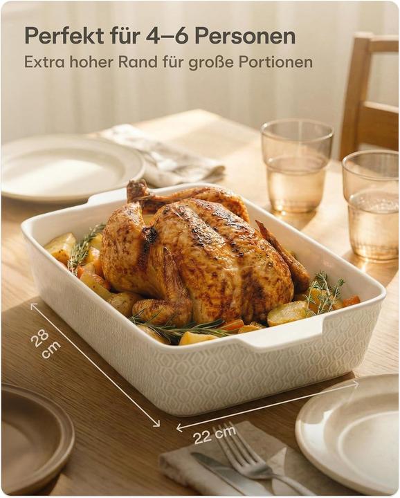 Produktbild Praknu Auflaufform mit extra hohem Rand
