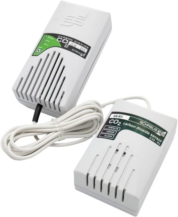 Actual product image Schabus GX-D3 gas detector with external sensor mains-powered detects carbon dioxide