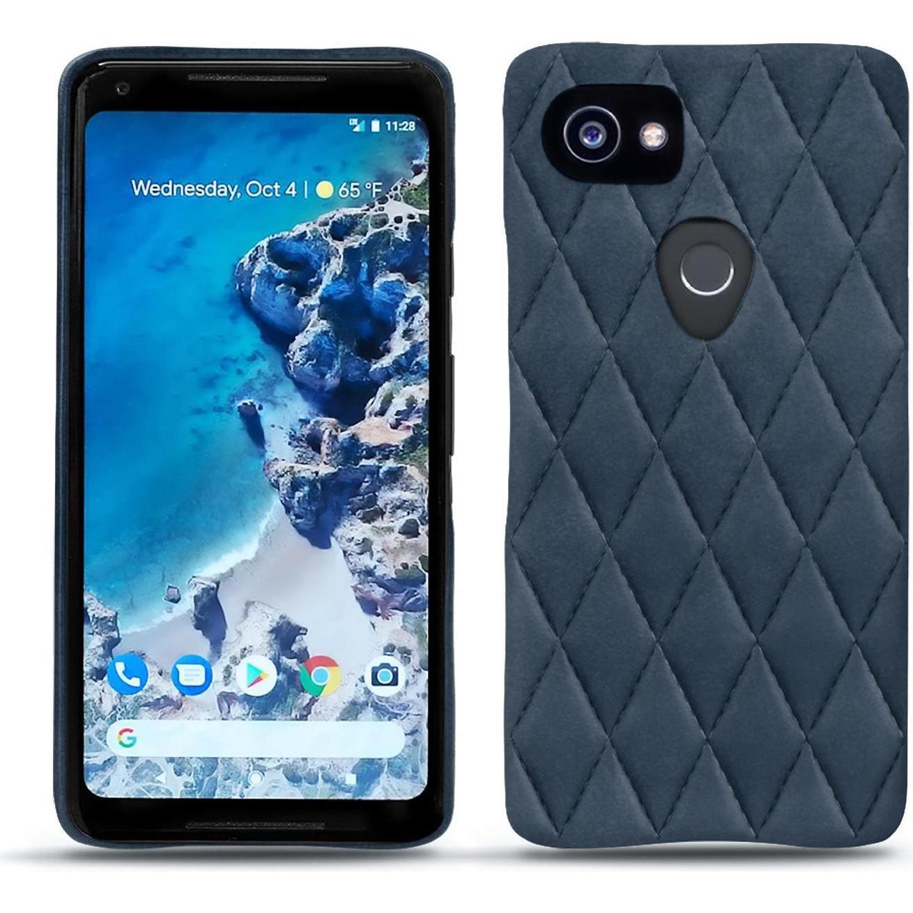 Noreve Lederschutzhülle (Google Pixel 2 XL), Smartphone Hülle, Blau