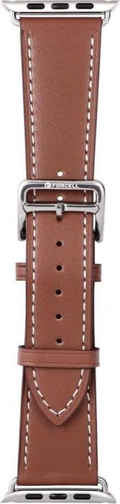 Image du produit Forcell Bracelet F-DESIGN FA20 bracelet cuir eco pour APPLE Watch 42 / 44 / 45 / 49 mm marron (Éco-cuir)