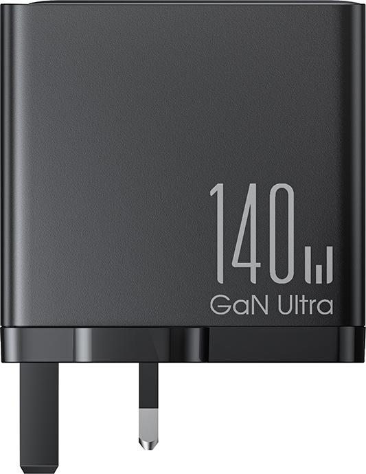 Actual product image Joyroom GaN charger UK JR-TCG05UK 140W 3x USB-C USB-A + USB-C / USB-C cable 240W 1.2m (140 W)