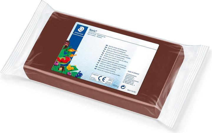 Productafbeelding Staedtler Plasticine boetseerklei 1kg bruin Noris