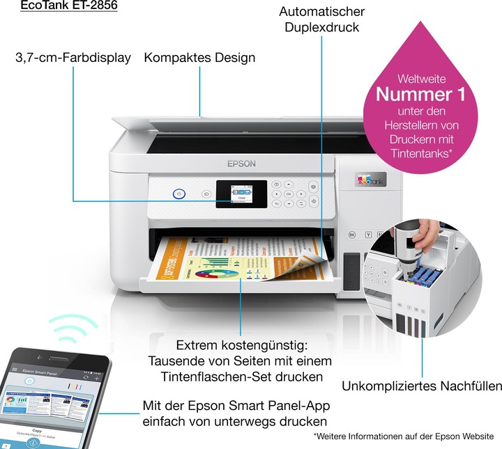 Produktbild Epson EcoTank ET-2856 (Tintentank, Farbe)