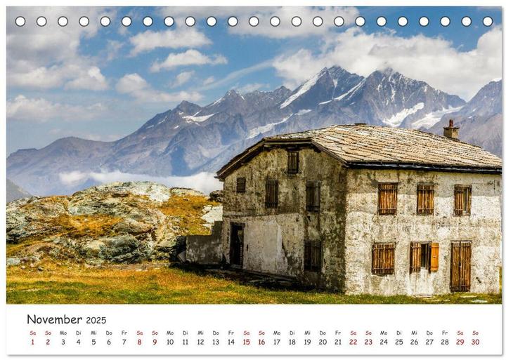 Produktbild Der Kanton Wallis - einfach liebenswert (Tischkalender 2025 DIN A5 quer), Monatskalend (A5, Deutsch)
