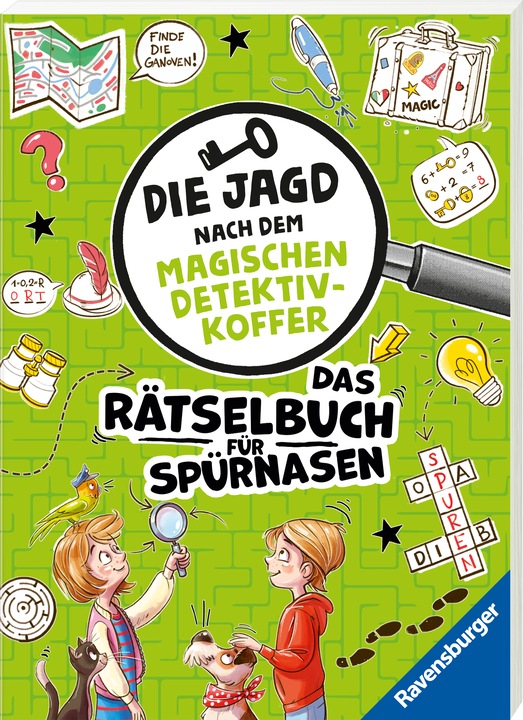 Ravensburger Die Jagd nach dem magischen Detektivkoffer: Das Rätselbuch für Spürnasen (Tedesco, Melinda Ronto, Matthia Tiemeyer, Patrick Fix, Cally Stronk, 2024)