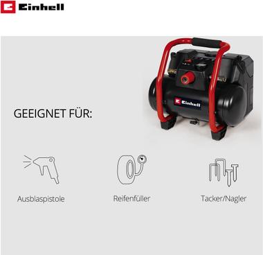 Immagine prodotto Einhell TE-AC 36/150 Li OF-Solo 4020415 compressore a batteria a singolo effetto (8 bar, 6 l)