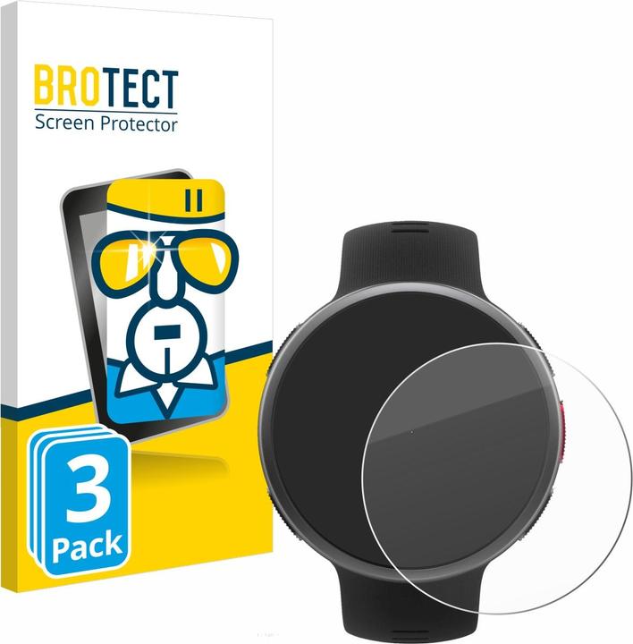 Savvies Pellicola In Vetro Temperato Per Orologio Polar Vantage V2 – Protezione Schermo 9H, Antigraffio, Anti-impronta, Facile Installazione