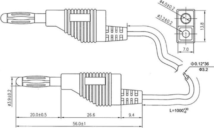 Actual product image Velleman TLM8Y Test leads 100cm