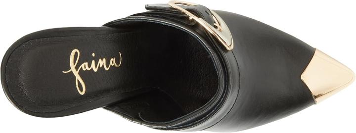 Produktbild Zitha Damen Pumps mit Stilettoabsatz, goldener Zehenkappe und Riemchen (36)