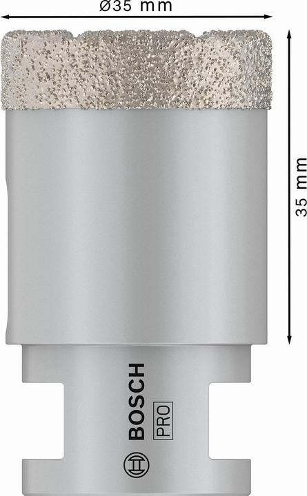 Produktbild Bosch Professional Zubehör PRO Core Cutter dry, 35 x 35 x 22,23 mm (35 mm)