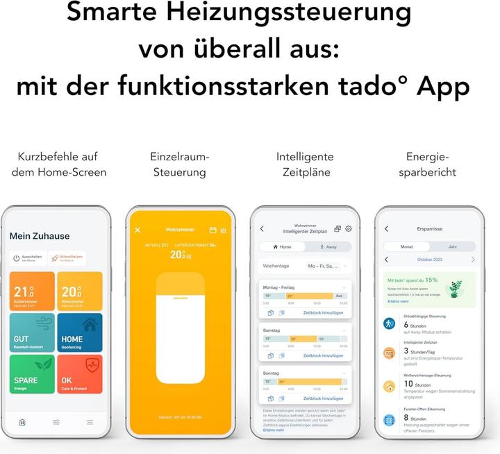 Produktbild tado° Smartes Thermostat für Fussbodenheizung (App-gesteuert)