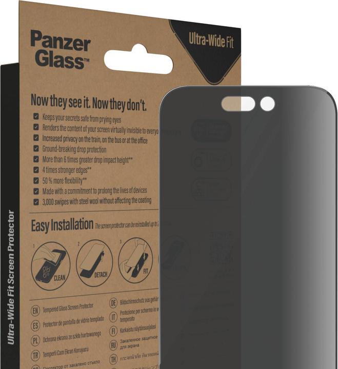 Immagine prodotto PanzerGlass Vestibilità ultra-ampia (1 pz., Apple iPhone 14 Pro)