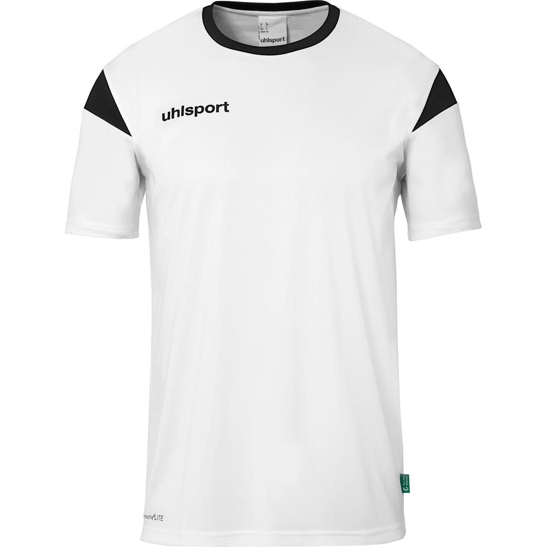 Uhlsport, Herren, Sportshirt, Trainings-T-Shirt Squad 27 (M), Weiss, Schwarz, M
