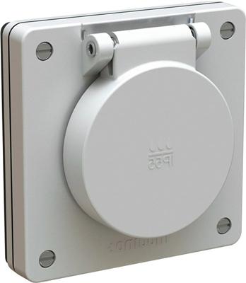 Produktbild Feller Steckdose T15 UP nass IP55/21 grau