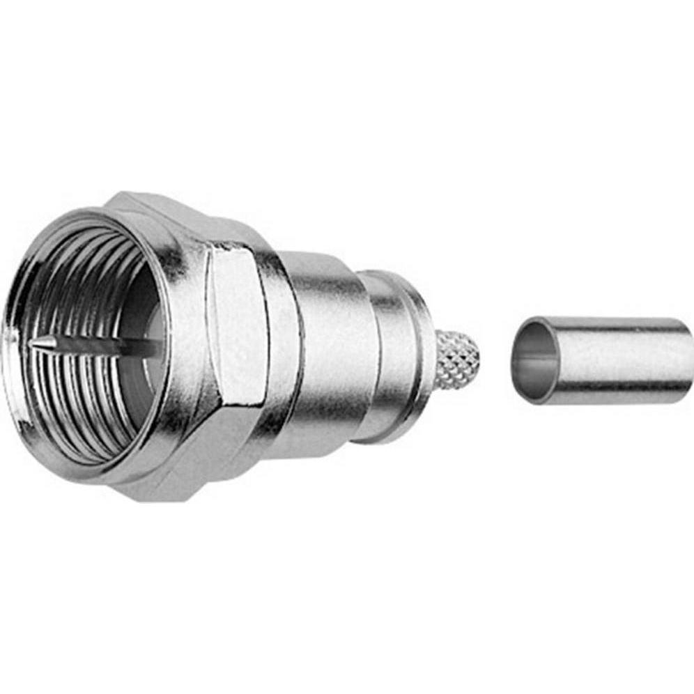 Telegärtner J01600A0012 J01600A0012 F-Steckverbinder Stecker, gerade 75 Ω 1 St., Elektronikkabel + Stecker