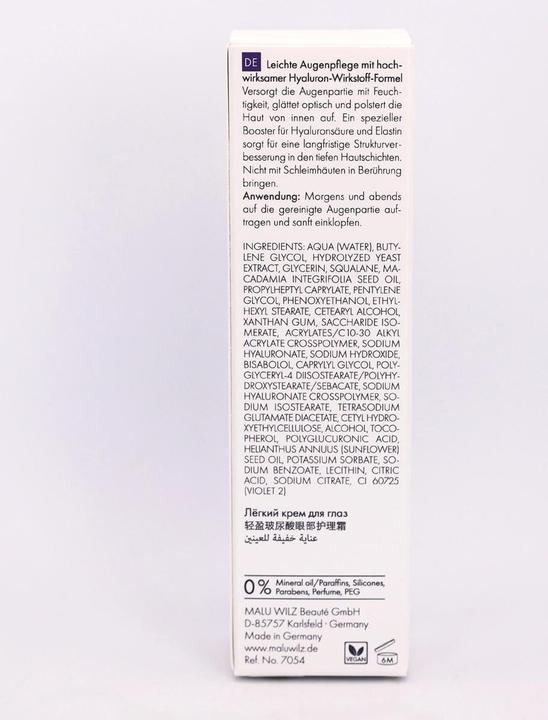 Image du produit Malu Wilz Crème Hydro Hyaluronic Active+ pour les yeux (Crème pour les yeux, 15 ml, Jour + nuit)