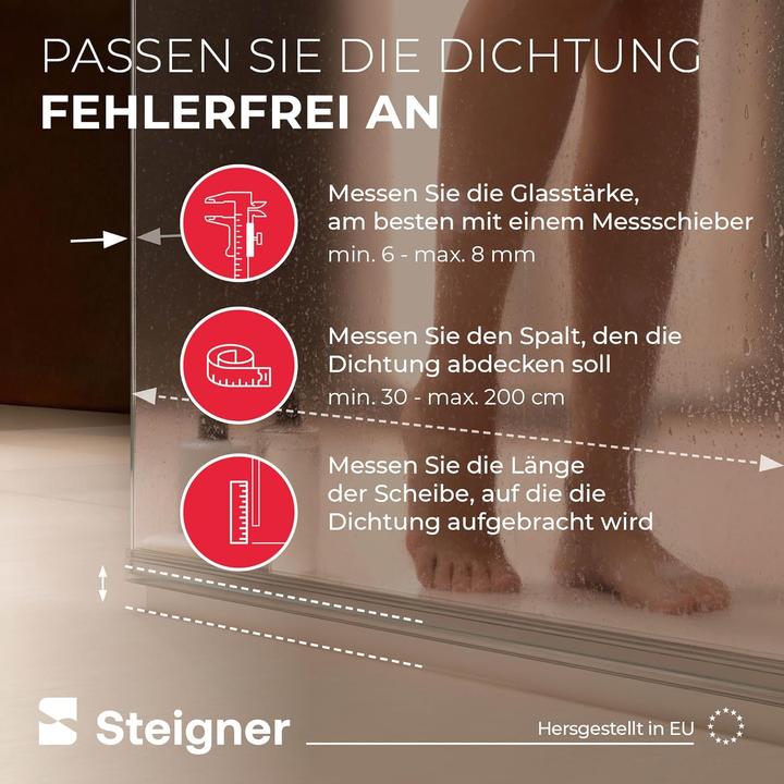 Produktbild Steigner Duschtürdichtung