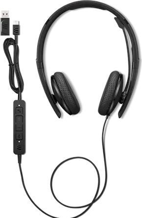 Image du produit Lenovo Wired Voip Headset Uc (Filaire, USB-C)