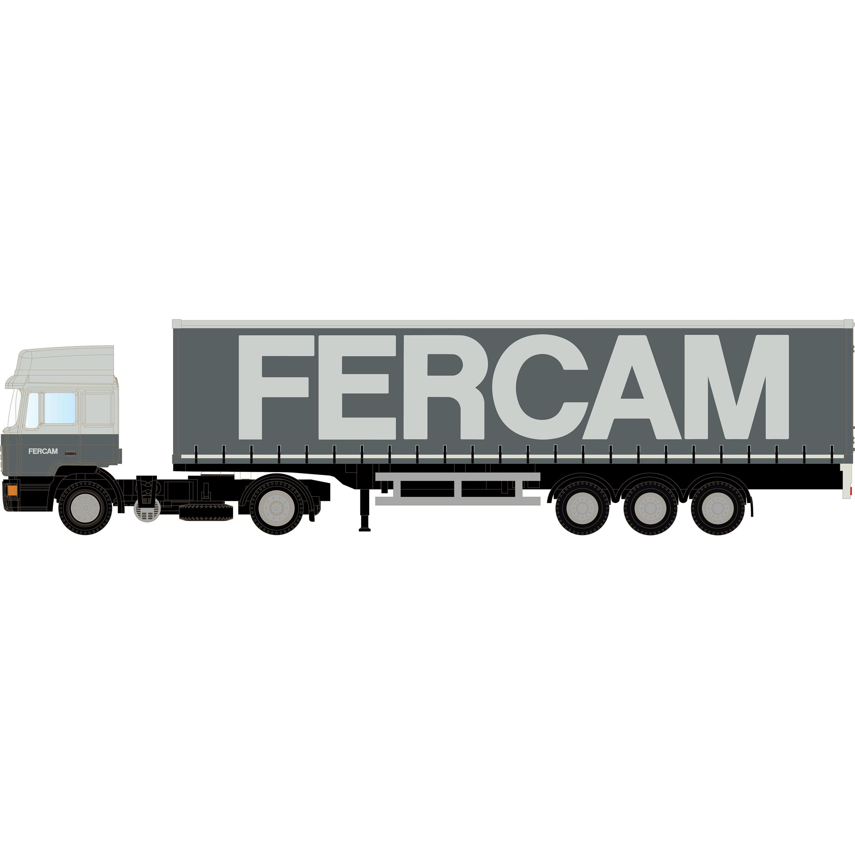 Lemke Semirimorchio MAN F90 per trasporto merci FERCAM (IT) (Traccia N)