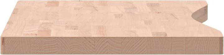 Actual product image vidaXL Schreibtischplatte 100x(45-50)x4 cm Massivholz (50 x 100 cm)