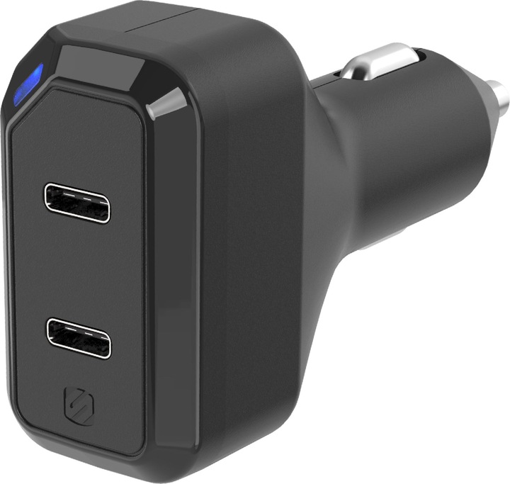 Immagine prodotto Scosche Doppio caricatore da auto USB-C nero
