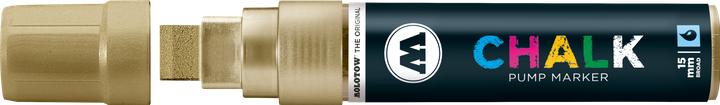 Produktbild Molotow Windowmarker Chalk nachfüllbar 15mm metallic gold (Gold, 15 mm, 1 x)