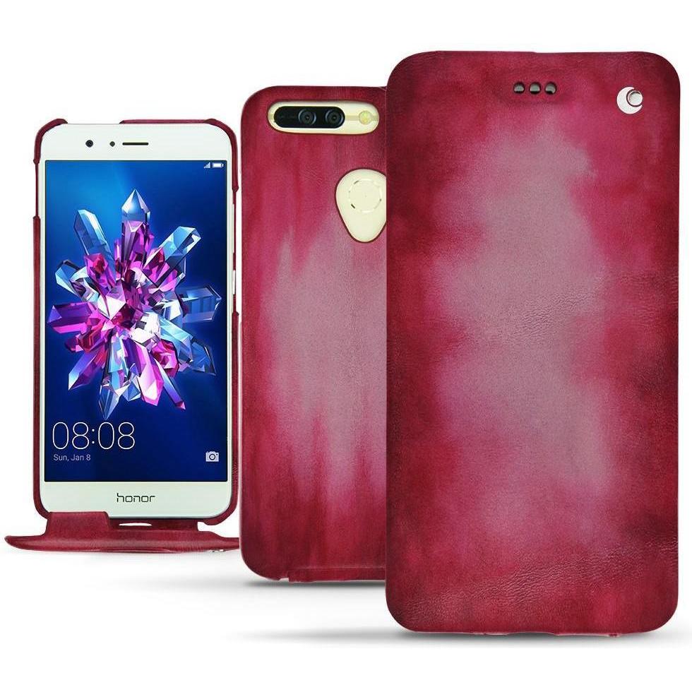 Noreve Lederschutzhülle vertikal (Honor 8 Pro), Smartphone Hülle, Rosa