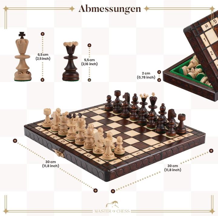 Image du produit Master of Chess Handgefertigtes Schachspiel-Set