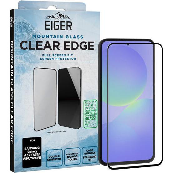 Eiger Schutzglas 3D A37/A36/A56 (Samsung Galaxy A36, Samsung Galaxy A56, Samsung Galaxy S24 FE), Pellicola protettiva smartphone, Trasparente