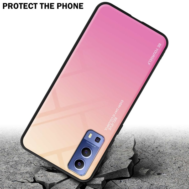 Actual product image Cadorabo TPU 2 colors glass envelope (Vivo Y72 5G, Vivo Y52s 5G)