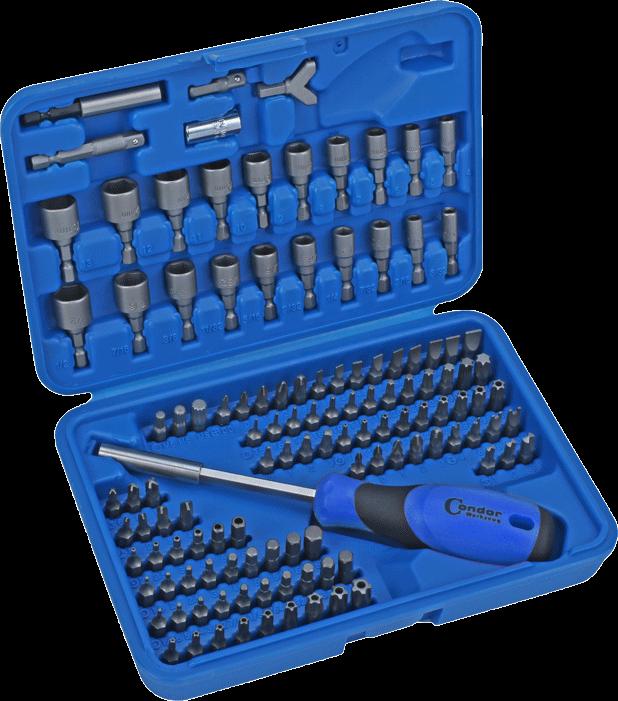 Actual product image Condor Bit set with bit holder and screwdriver - 1/4"