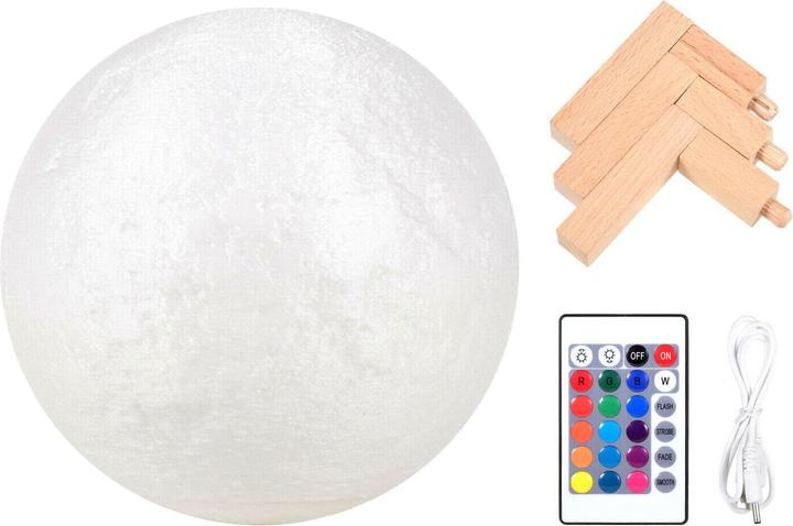 Actual product image JTI Moon lamp with stand - 3D - White