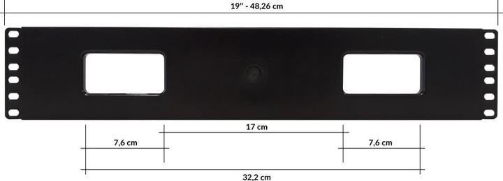 Produktbild Techly I-CASE CABLE-FR2 Rack Zubehör Kabelmanagementtafel
