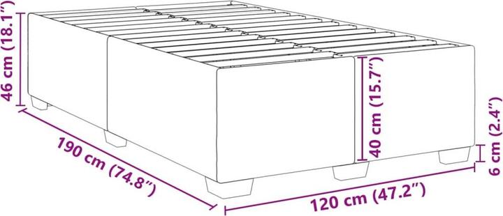 Image du produit vidaXL Bettgestell (120 x 200 cm)