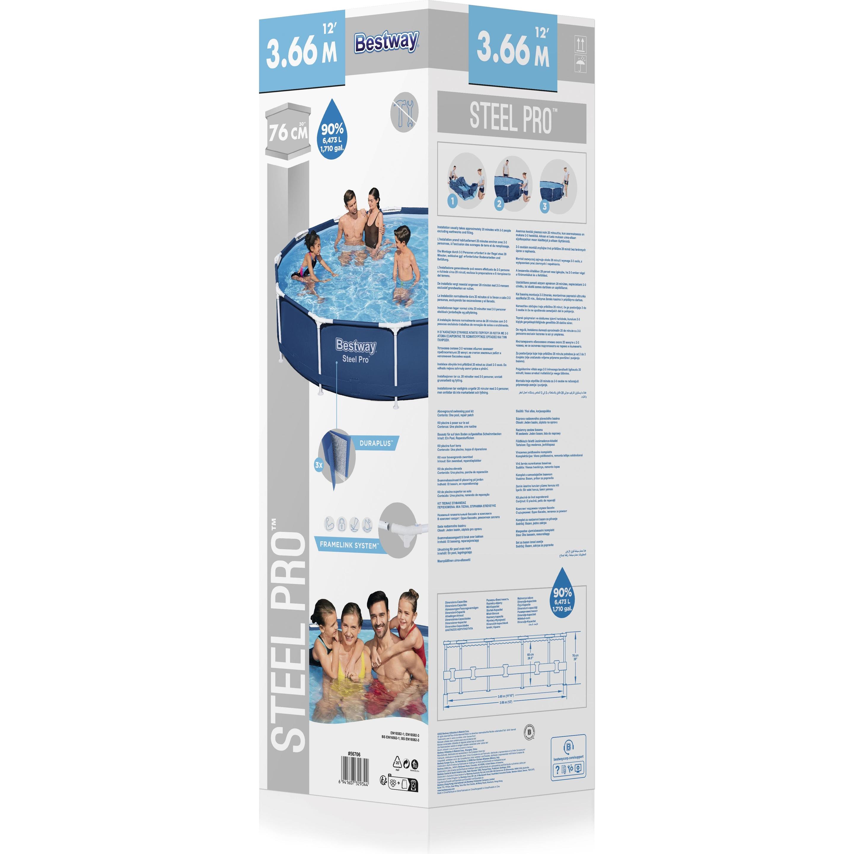 Thumbnail - Bestway, Pool, Steel Pro (Ø 366 x 76 cm)