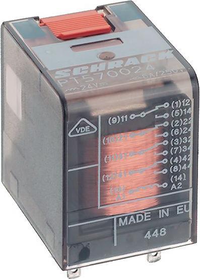 TE Connectivity Industrierelais 3 Wechsler DC 24V 10A Flachsteckzunge PT