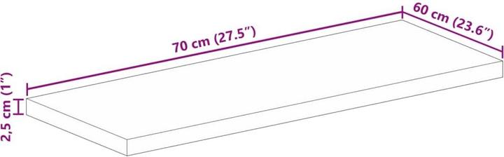 Immagine prodotto vidaXL Korudon (70 x 60 x 2,5 cm)