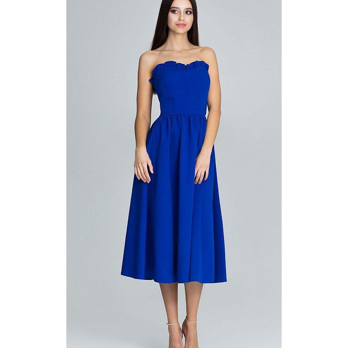 Figl, Damen, Kleider, Abendkleid, Blau, (L)