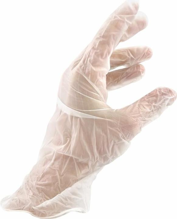 Image du produit 3A Gants Bingold 45 Plus Viny, 100 pièces, taille L, transparents (L)