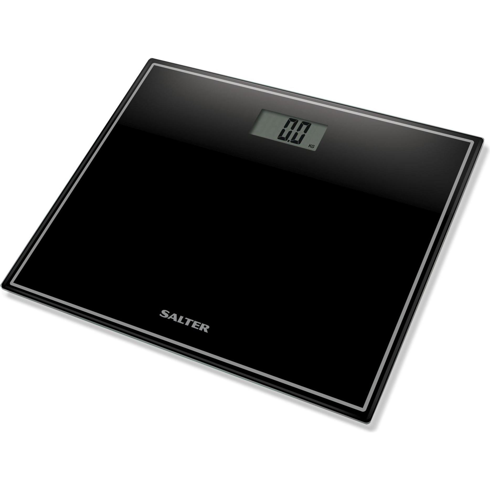 Salter, Personenwaage, 9207 BK3R Compact Glass Electronic Bathroom Scale - Juodas (150 kg)