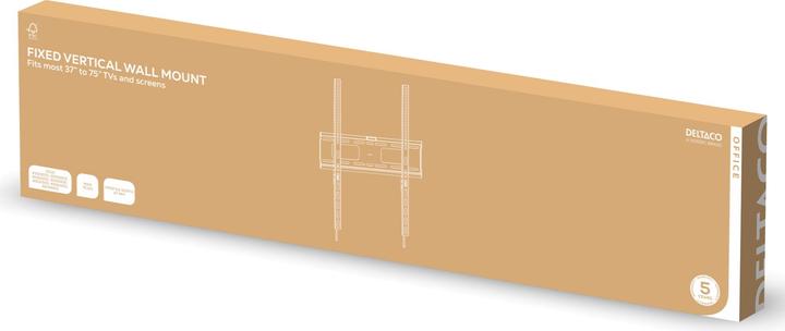 Produktbild Deltaco Fiksuotas vertikalus ekrano laikiklis OFFICE, 37"-75",, VESA / ARM-0270 (Wand, 75 kg, 37" - 75")