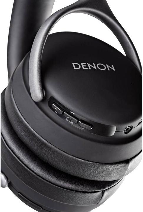 Produktbild Denon AH-GC25W Kopfhörer Verkabelt & Kabellos Kopfband Mikro-USB Bluetooth Schwarz (ANC, 30 h, Kabelgebunden)