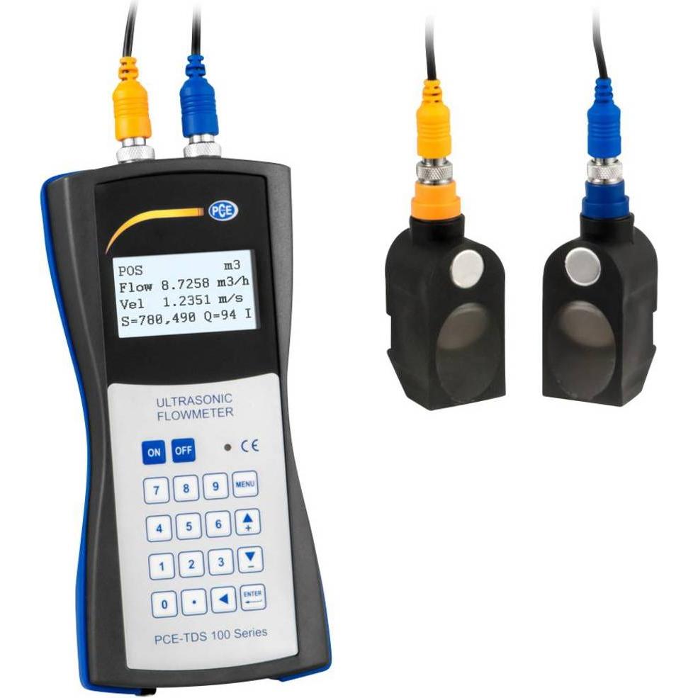 PCE Instruments Strömungsmessgerät Wärmemengenzähler, Messtechnik, Blau, Schwarz