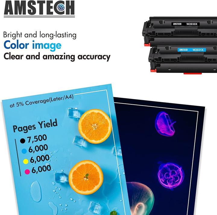 Amstech 415X 415A Multipack pour HP (C, CF, M, Y)