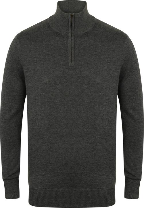 Actual product image Henbury 14 zip long sleeve jumper (XL)