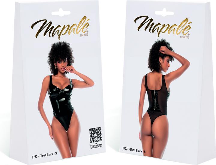 Mapale Bodysuit - M - Schwarz glänzend