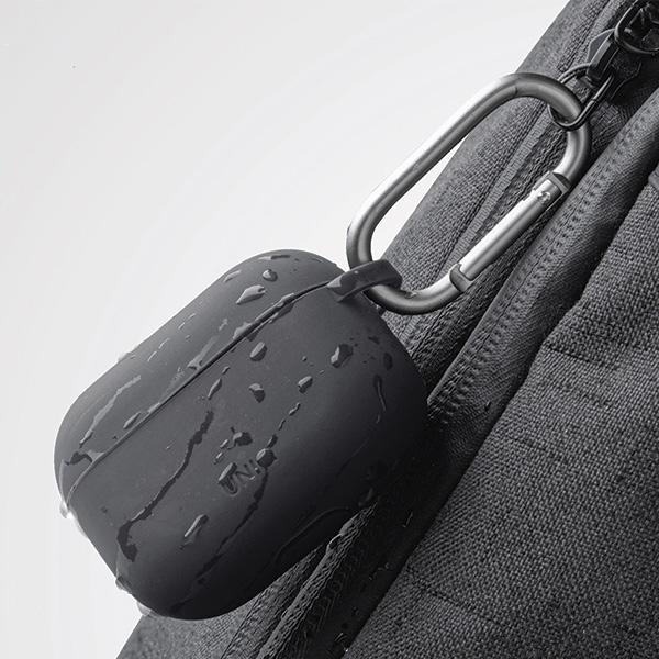 Actual product image Uniq etui Vencer AirPods Pro Silicone szary/charcoal dark grey (Headphone sleeve)