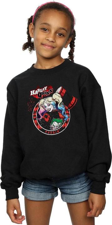 Produktbild Harley Quinn Joker Patch Sweatshirt Mädchen (116)