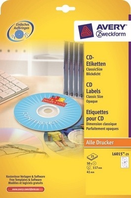 Actual product image Avery CD labels